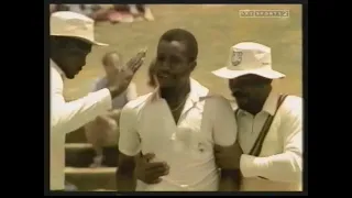 Malcolm Marshall 7 for 53 with Broken Hand | England vs West Indies 1984