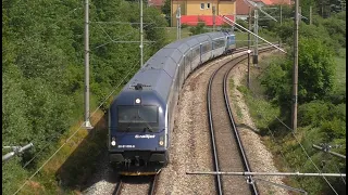 Vlaky Ořechov (nadjezd) - 1. + 29.6.2023 / Trains in the Czech Republic