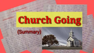 Church Going by Philip Larkin | Poem Summary in Urdu/Hindi | @englishstudynotes4515