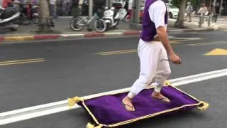 Aladdin on magic carpet