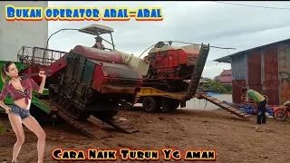 Cara Naik Turun COMBINE ke atas tronton mini