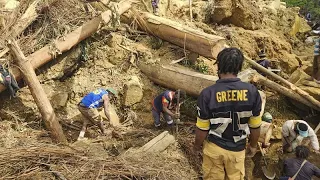 Papua New Guinea's PM pays respects to community devastated by landslide