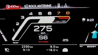 2020 Audi RS7 600 HP   Acceleration 0-275 km/h