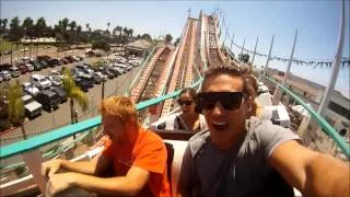 Riding the Rollercoaster at Belmont Park!