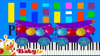 BabyTV The Train with the Cuddlies Slow EASY Medium 4K Piano Tutorial