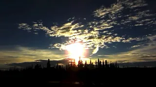 Time-lapse of the Arctic Midnight Sun From Alaska 2018