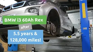 Looking at our BMW i3 60Ah REX after 128,600 miles (206,966 km)