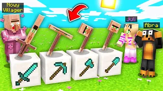 Odkryliśmy ⚠️ *NOWE* VILLAGERY 🌾 z (DZIWNYMI) ITEMAMI 🚽 (0,1%) 🍀 w Minecraft 1.20! 😱 / Juli