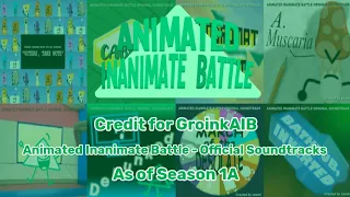 Animated Inanimate Battle - Official Soundtracks (As of Season 1A)