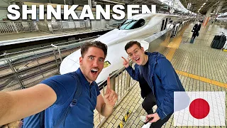 We Took Japan's FASTEST BULLET TRAIN (Osaka to Hiroshima😱)