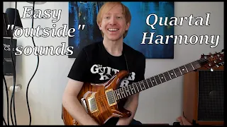 An easy way to use QUARTAL HARMONY to create "outside" sounds | Jazz/rock/fusion GUITAR LESSON