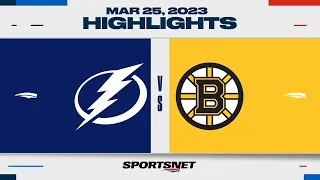 NHL Highlights | Lightning vs. Bruins - March 25, 2023