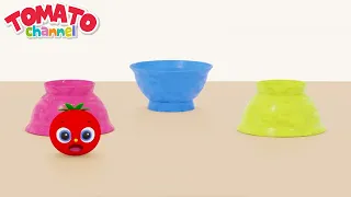 Baby Sensory - FIND YOU! Hide & seek in colorful bowls | TOMATO channel | Fun Early Learning forBaby