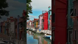 Burano an island in the Venetian Lagoon Italy #shorts