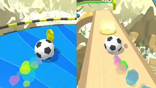 Action balls gyrosphere race speedrun gameplay vs reverse ball #1, android iOS fun game and relax