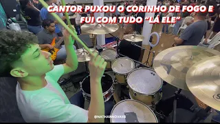 Nathan Novais - 5 Minutos De Puro Corinho De Fogo #drums #forró #gospel #assembleiadedeus #drumcam