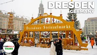 Beautiful Christmas Markets of Dresden, Germany - 4K 60fps with Captions