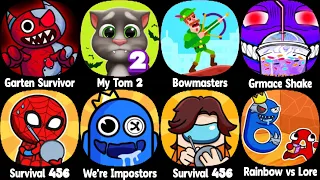 Banana Survival Master,Plants Vs Zombies 3,Stick War,Choo Survival,PAC MAN,Dye Hard,Stumble Guys