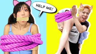 HOME ALONE ! 10 Funny Self-Defense Life Hacks for Girls by LOL DOJO