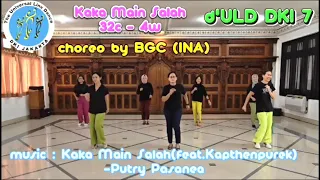 KAKA MAIN SALAH Choreo by. BGC (INA) | Demo | Line Dance | ULD DKI 7