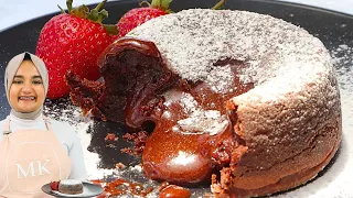 The most luxurious chocolate LAVA CAKE in less than 30 mins!