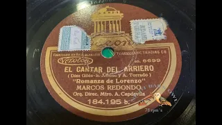 Romanza De Lorenzo - Marcos Redondo 1931