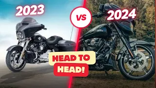 HARLEY STREET GLIDE BATTLE !!! 2023 vs 2024  Street Glide Comparison Rides