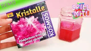 Kosmos Experimentierkasten - Pinke Kristalle Züchten | Unboxing und Demo