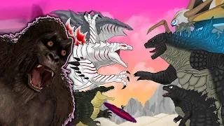 Voidzilla vs Legendary Godzilla, Mothra, Godzilla junior (Kong Reacts)