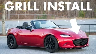 ND Miata Carbon Miata Spyder Grill Install - Road to the Edelbrock Supercharger Part 1