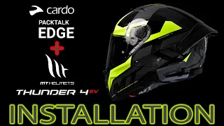 Installing Cardo Palktalk Edge in a MT Helmet Thunder 4