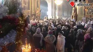 07.01.2015 - Рождественская служба и вертеп возле ХОГА. Рождество в Харькове