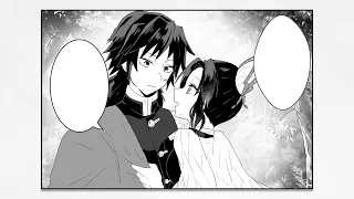 Giyuu Tomioka x Shinobu Kochou Doujinshi - My first kiss