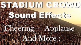 Stadium Crowd Sound Effects | One Hour | HQ