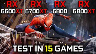 RX 6600 XT vs RX 6700 XT vs RX 6800 vs RX 6800 XT | Test in 15 Games | Performance Battle 🔥 | 2023