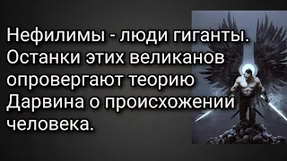 Нефилимы - люди гиганты. Останки этих великанов опровергают теорию Дарвина о происхожении человека.