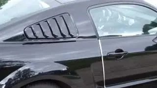 How To Add Install Quarter Window MMD Louvers on Ford Mustang Car 2005-2019 DIY 🚘
