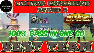 Dream Witch Limited Challenge Stage 5  - Saving Dreams | Best Team (100% pass in one go)