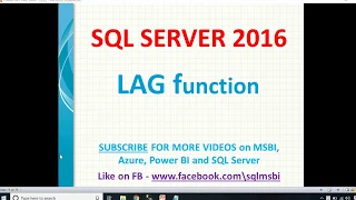 Lag Function in Sql | sql lag function | sql lead function