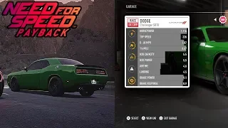 Level 399 Dodge Challenger Hellcat In The OutLaw's Rush (226MPH) (Need For Speed Payback 399 Update)