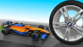 McLaren Formula 1 VS Wheel. Lego Technic 2022 drag race