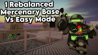 1 Rebalanced Mercenary Base vs Easy Mode | Tower Defense Simulator
