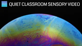 Quiet Classroom Music For Children - Calming swirling sensory colors, classroom sensory videos