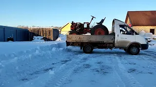 🔥🔥🔥ТРАКТОР Т-25 🚜 РАЗГРУЗКА ГАЗЕЛЬ-САМОСВАЛ💥💥💥