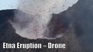 Etna Eruption, May 23, 2022 – Drone