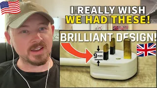 American Reacts to British Plugs and Outlets - The Best in The World!