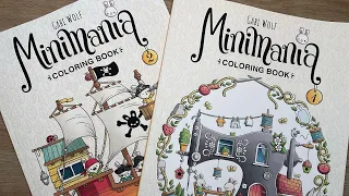 Chatty Flip-through Minimania 1 and 2 | Adult colouring