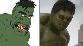 Funny Hulk Smash Drawing Meme | The Avengers