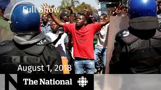 The National for August 1, 2018 — Epipens, Carbon Tax, Zimbabwe Violence