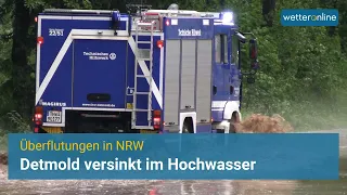 Überflutungen nach Gewittern in NRW